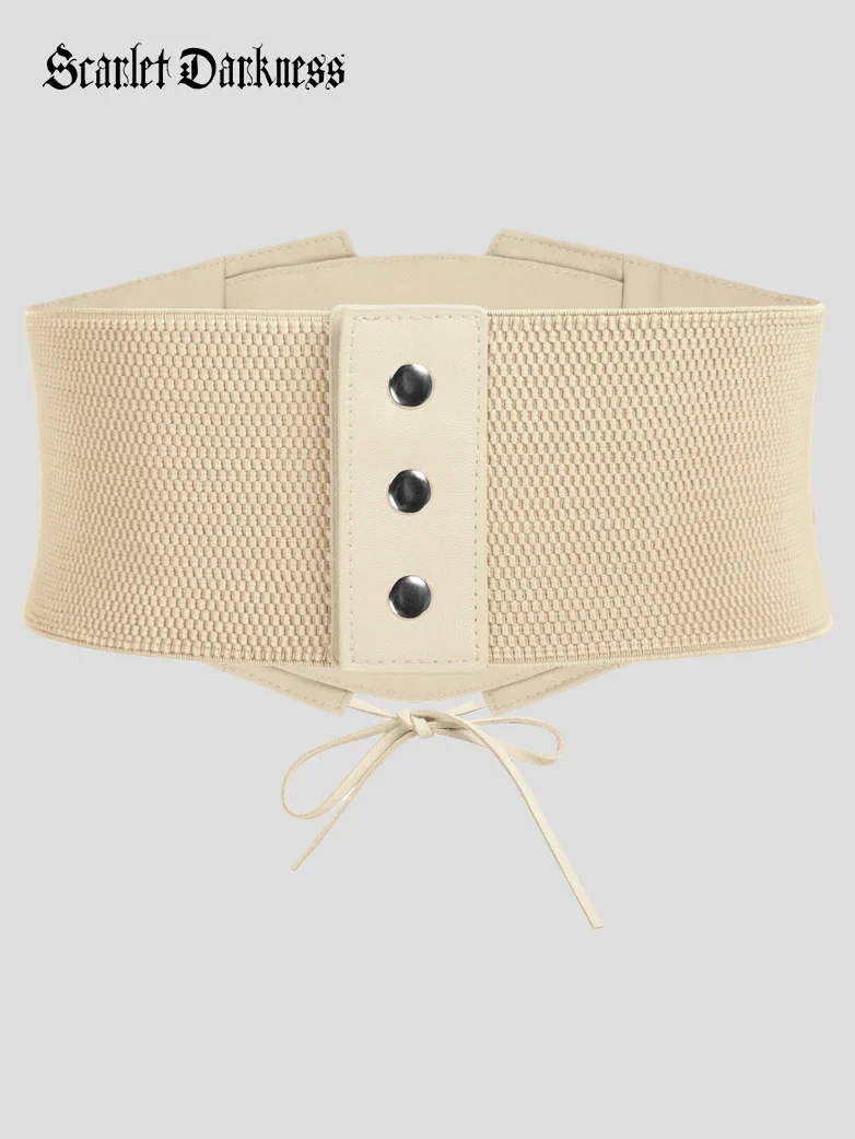 Lace Retro Vintage Elastic Lacing Corset Belts - Image 42