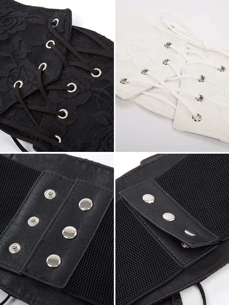 Lace Retro Vintage Elastic Lacing Corset Belts - Image 5