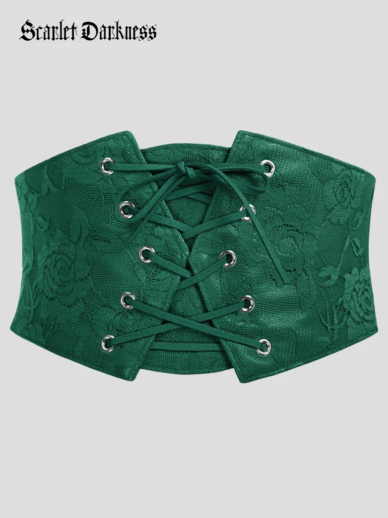 Lace Retro Vintage Elastic Lacing Corset Belts - Image 53