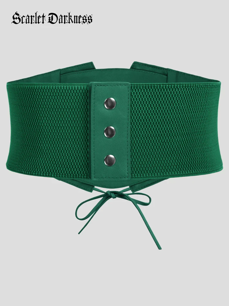 Lace Retro Vintage Elastic Lacing Corset Belts - Image 57