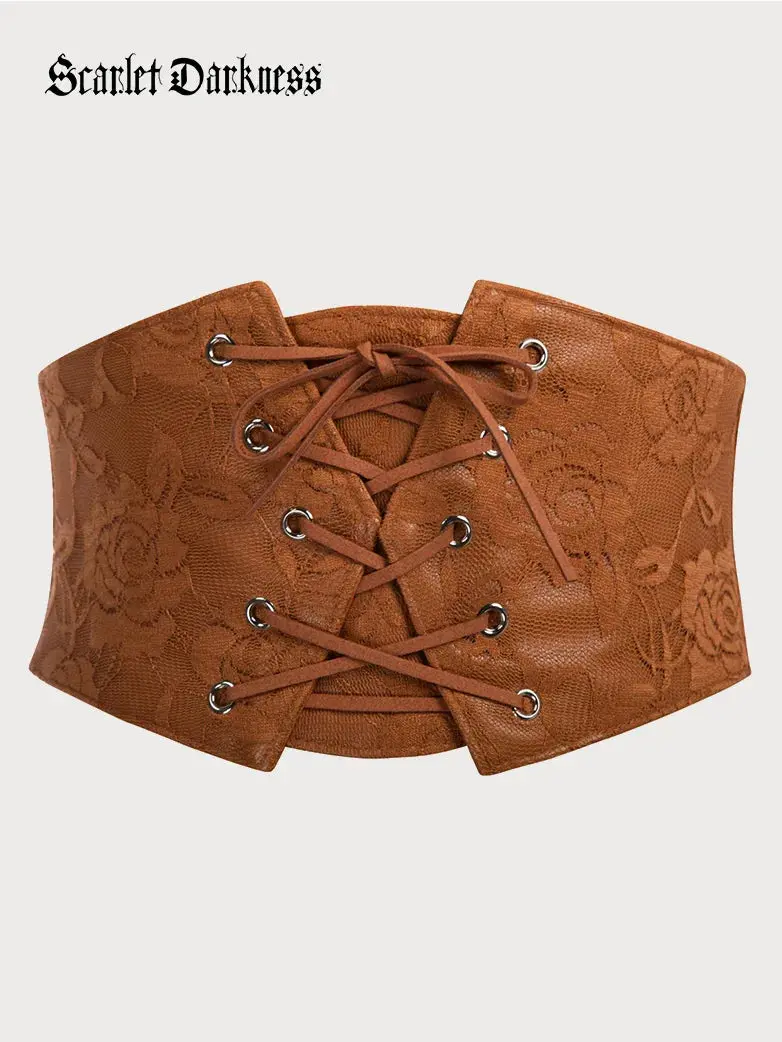 Lace Retro Vintage Elastic Lacing Corset Belts - Image 6