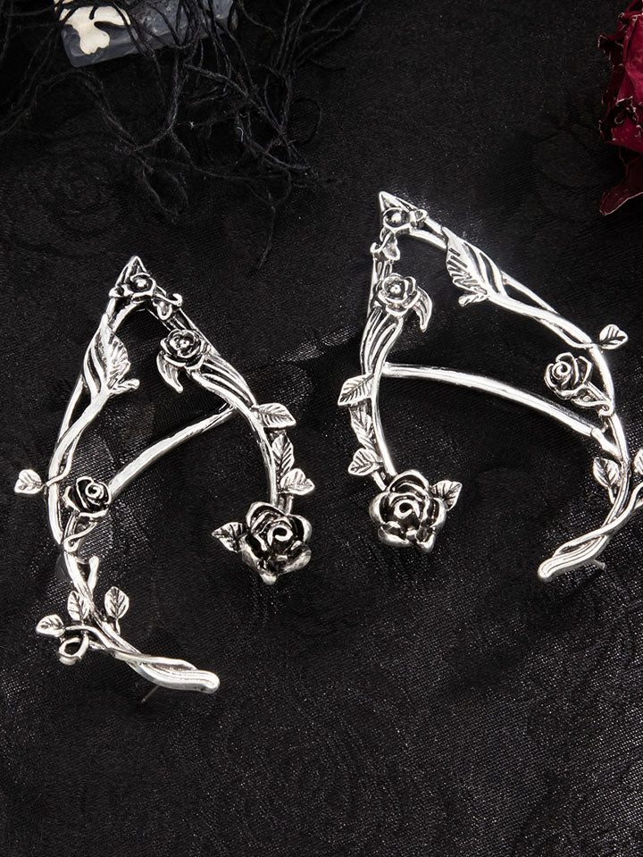 Gothic Rose Vine Elf Ear Cuff - Image 3