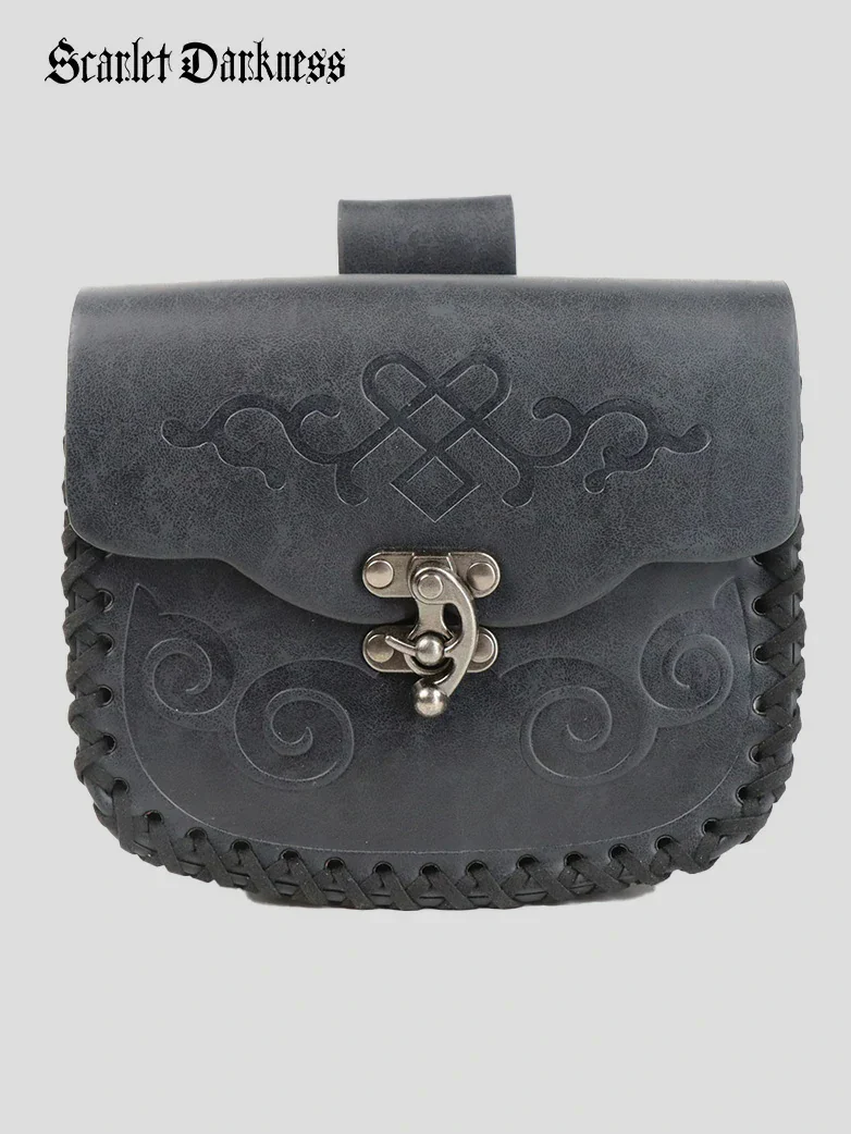 Renaissance Knight Leather Waist Belt Set - Image 8