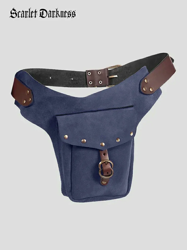 Medieval Studded Suede Waist Bag - Image 10