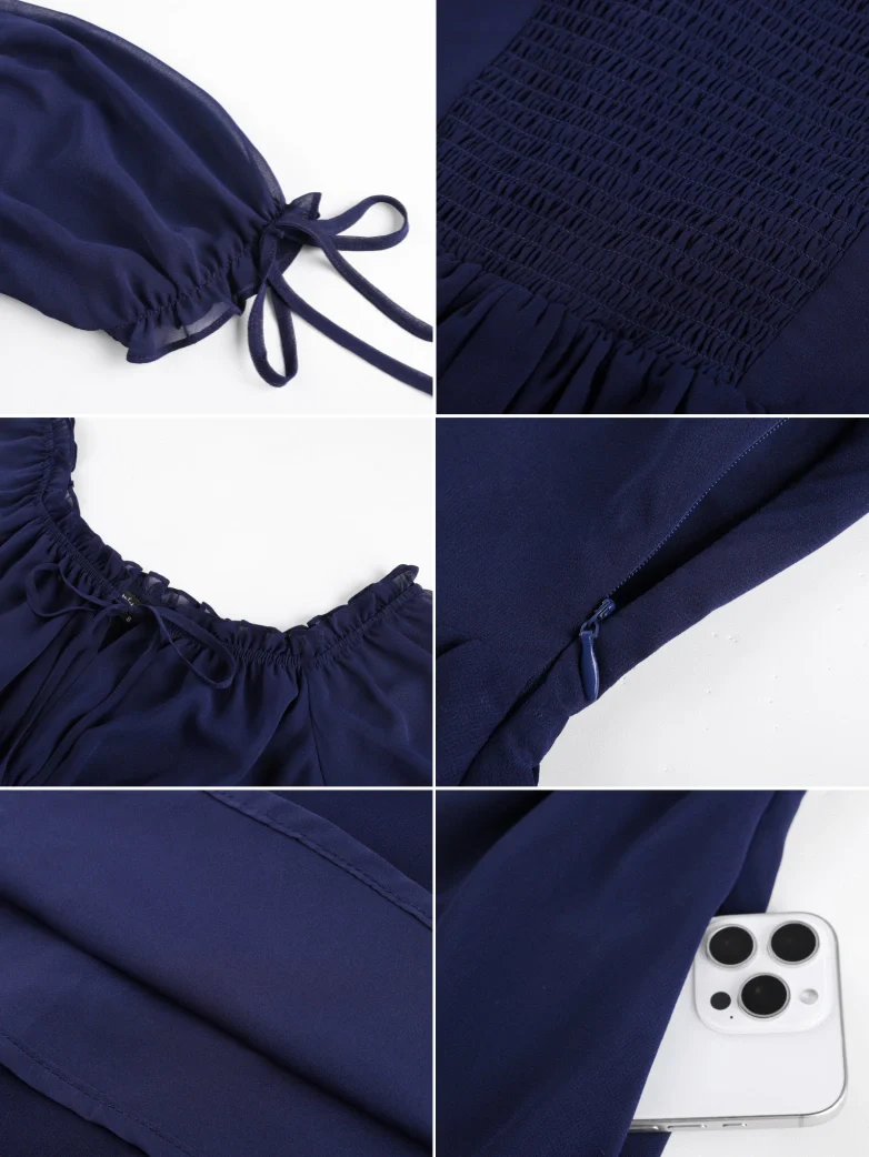 Renaissance Corset Puff Sleeves Mini Dress With Pocket - Image 21