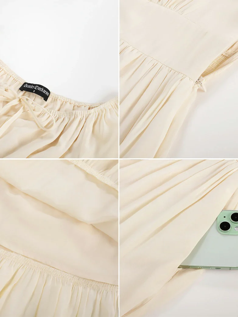 Renaissance Off Shoulder Elastic Waist Maxi Dress - Image 12