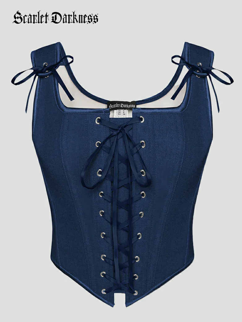 Lace-up Ren Faire Corset Top for Festival and Cosplay - Image 10