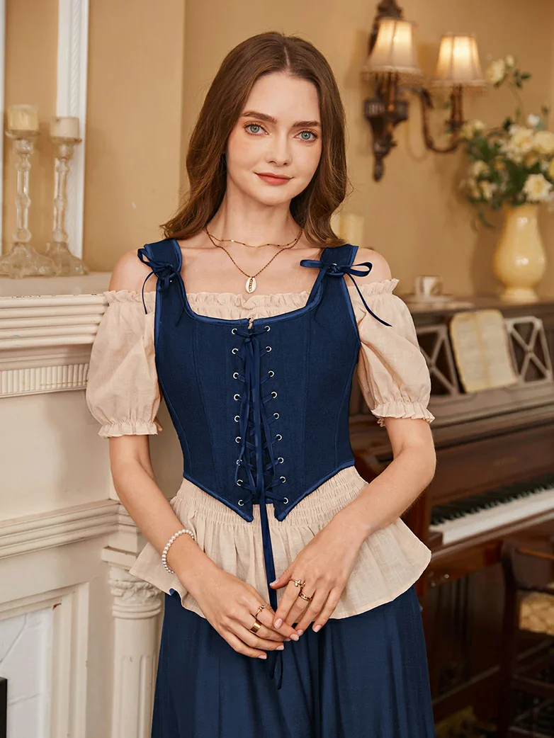 Lace-up Ren Faire Corset Top for Festival and Cosplay - Image 12
