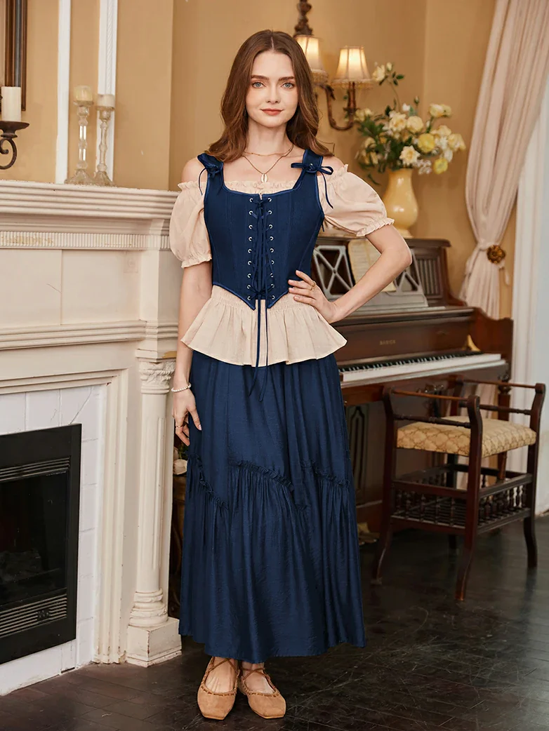 Lace-up Ren Faire Corset Top for Festival and Cosplay - Image 13
