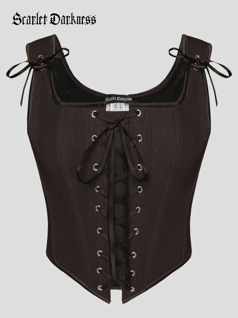Lace-up Ren Faire Corset Top for Festival and Cosplay - Image 15