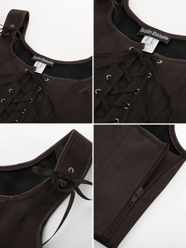 Lace-up Ren Faire Corset Top for Festival and Cosplay - Image 18