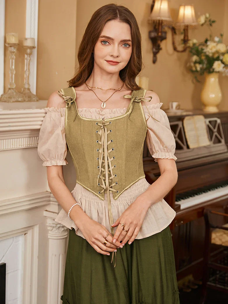 Lace-up Ren Faire Corset Top for Festival and Cosplay - Image 20