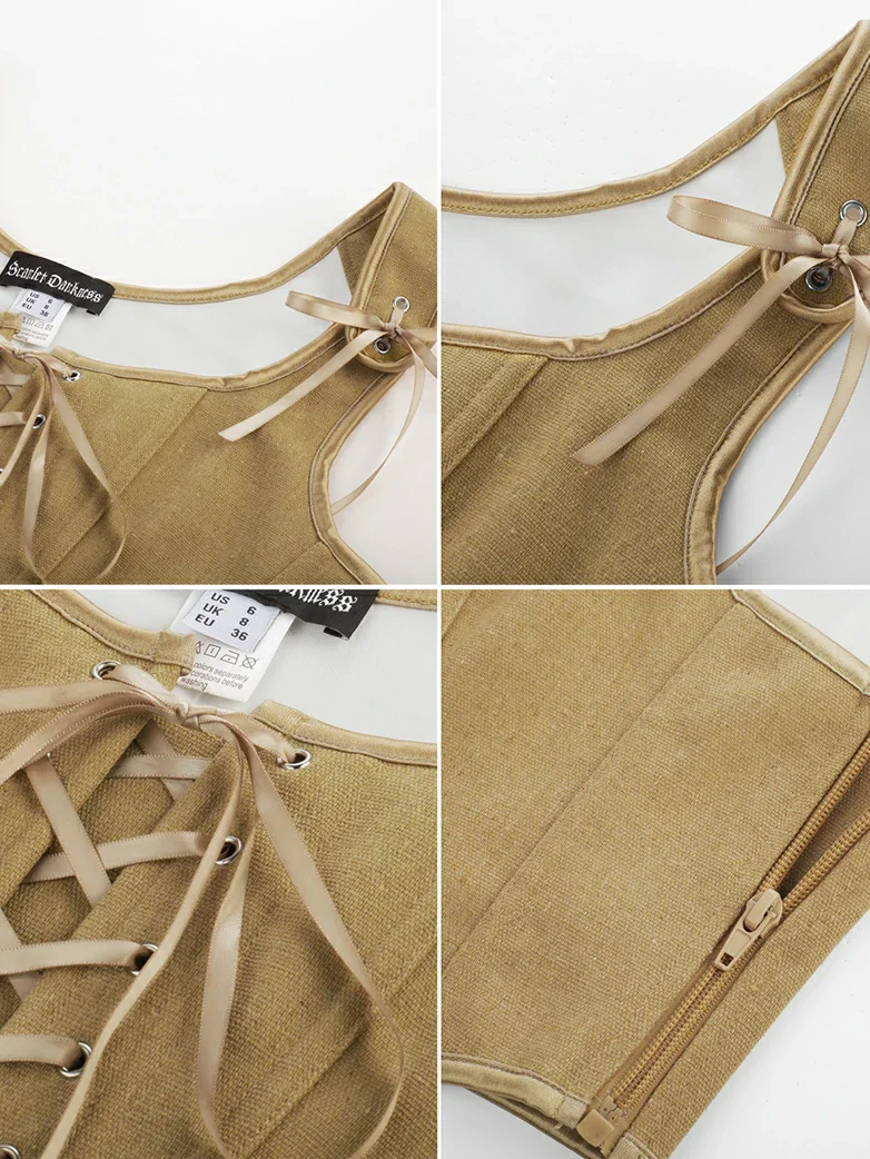 Lace-up Ren Faire Corset Top for Festival and Cosplay - Image 21
