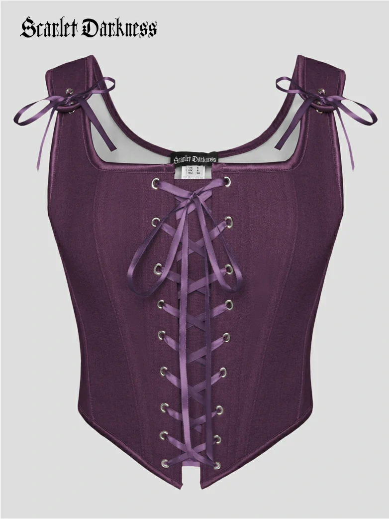 Lace-up Ren Faire Corset Top for Festival and Cosplay - Image 26