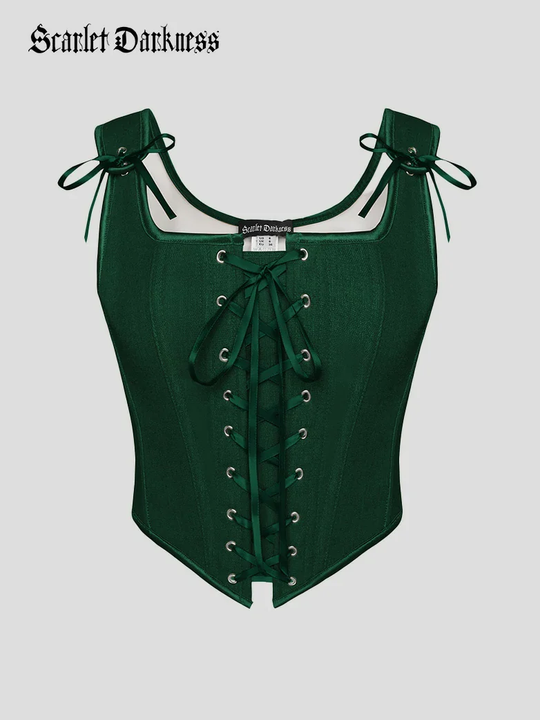 Lace-up Ren Faire Corset Top for Festival and Cosplay - Image 31