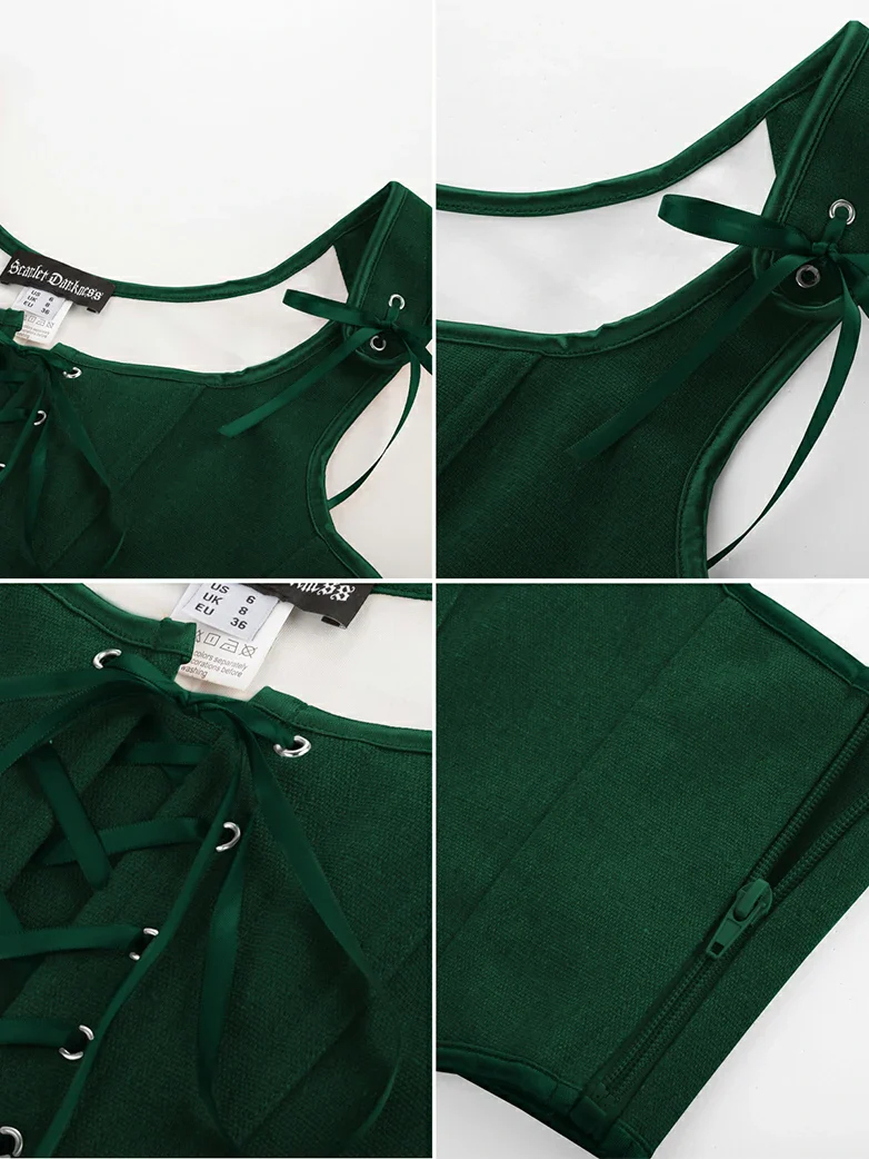 Lace-up Ren Faire Corset Top for Festival and Cosplay - Image 34