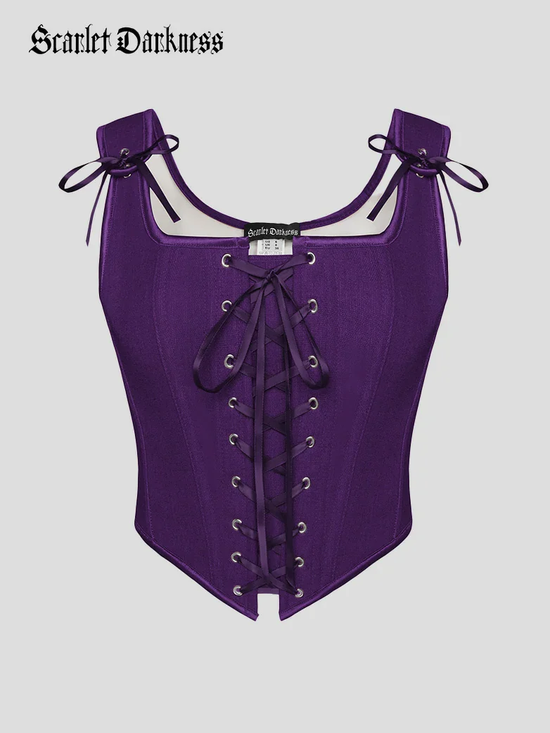 Lace-up Ren Faire Corset Top for Festival and Cosplay - Image 35
