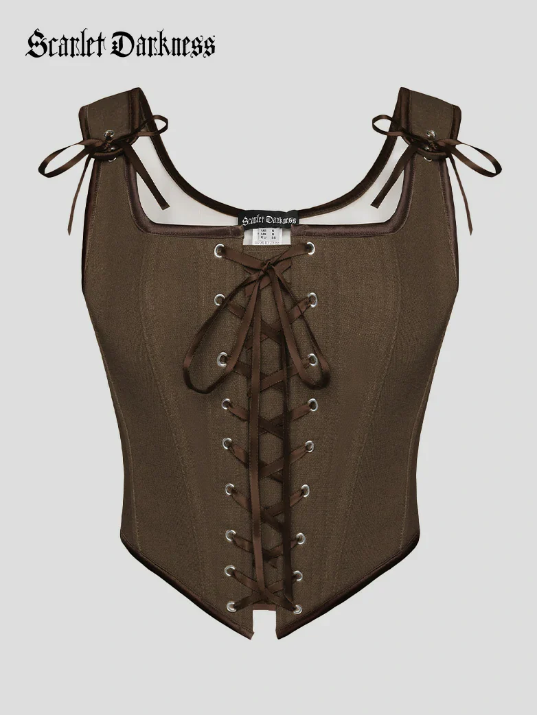 Lace-up Ren Faire Corset Top for Festival and Cosplay - Image 39