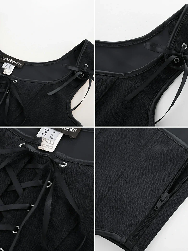 Lace-up Ren Faire Corset Top for Festival and Cosplay - Image 4