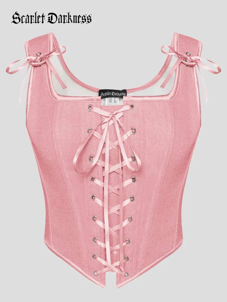 Lace-up Ren Faire Corset Top for Festival and Cosplay - Image 43