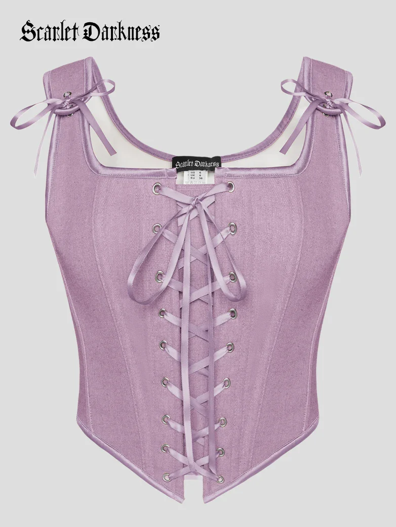 Lace-up Ren Faire Corset Top for Festival and Cosplay - Image 45