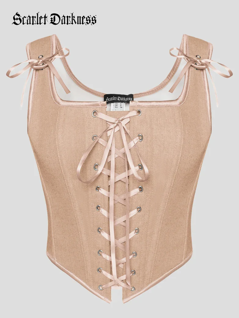 Lace-up Ren Faire Corset Top for Festival and Cosplay - Image 48
