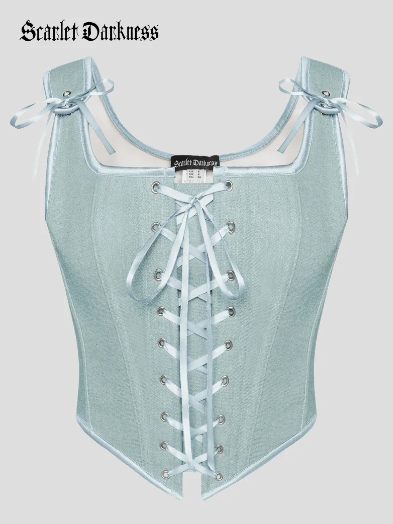 Lace-up Ren Faire Corset Top for Festival and Cosplay - Image 51