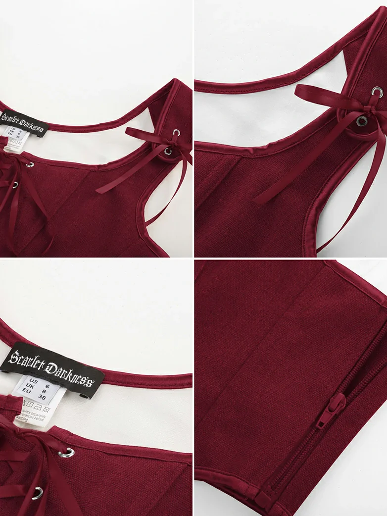 Lace-up Ren Faire Corset Top for Festival and Cosplay - Image 9