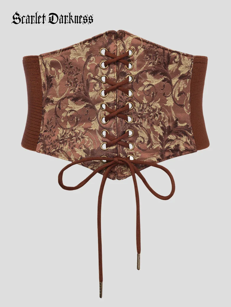 Women Renaissance Stretchy Lace-up Waist Belt - Image 12