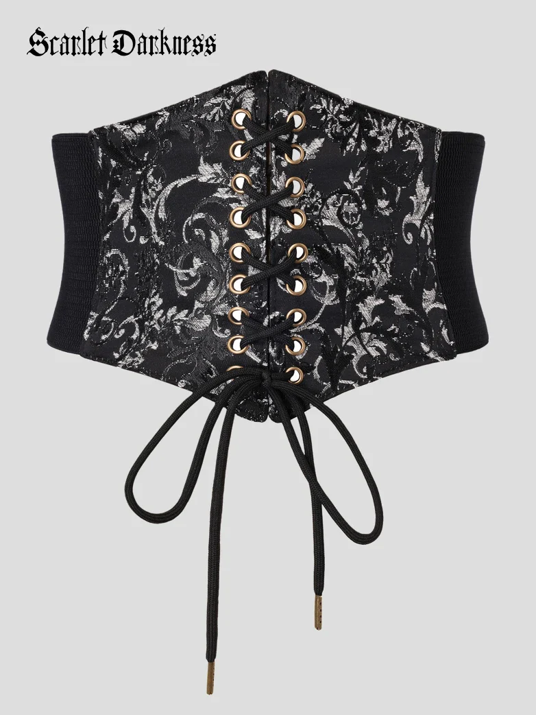 Women Renaissance Stretchy Lace-up Waist Belt