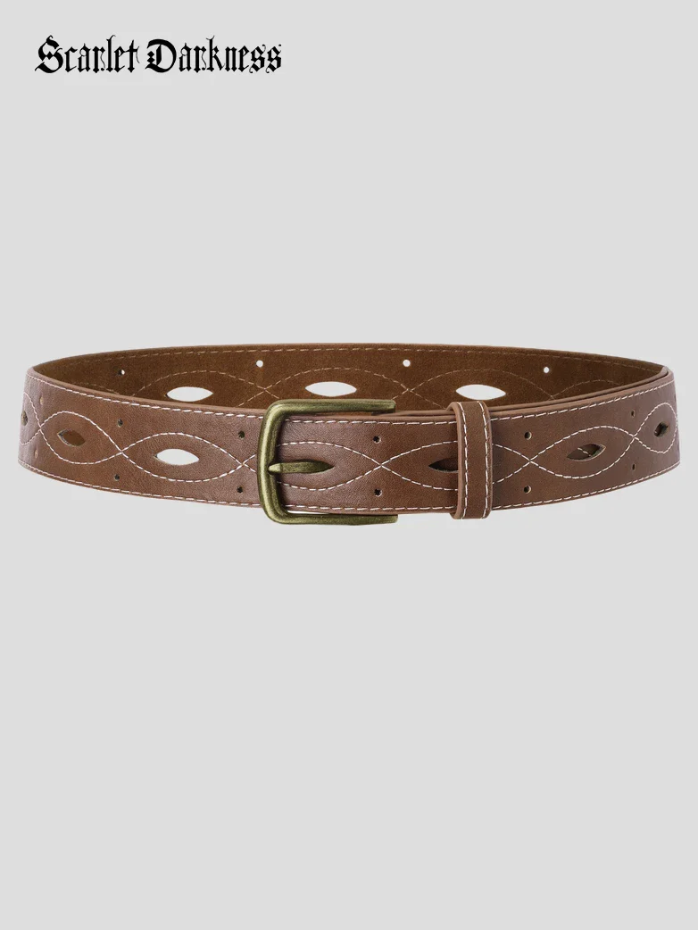 2026 Renaissance Leather Buckle Waist Belt