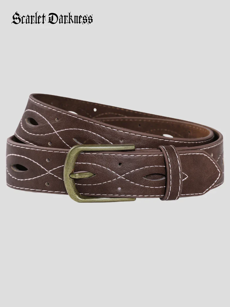 2026 Renaissance Leather Buckle Waist Belt - Image 13