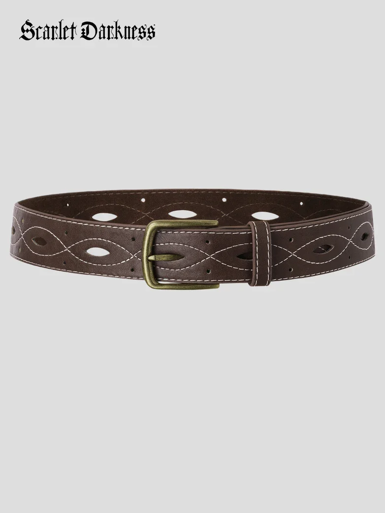 2026 Renaissance Leather Buckle Waist Belt - Image 14