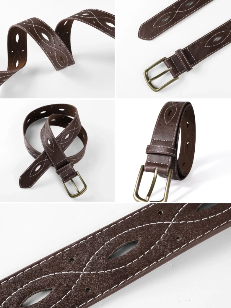 2026 Renaissance Leather Buckle Waist Belt - Image 19