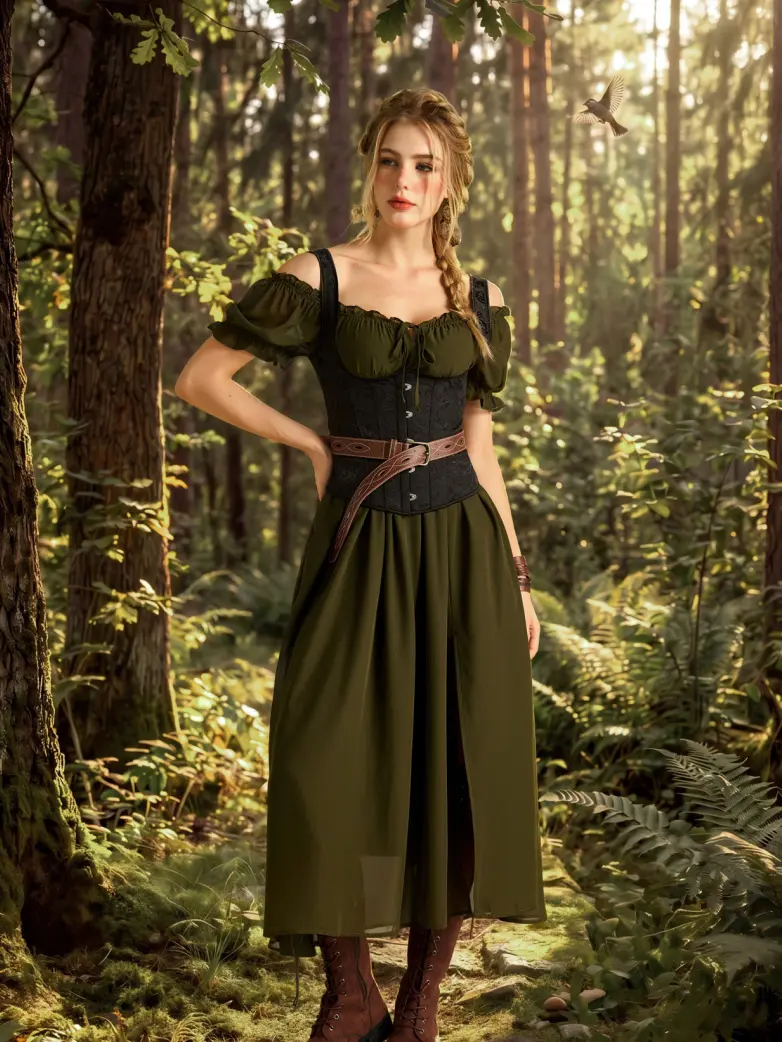 2026 Renaissance Leather Buckle Waist Belt - Image 4