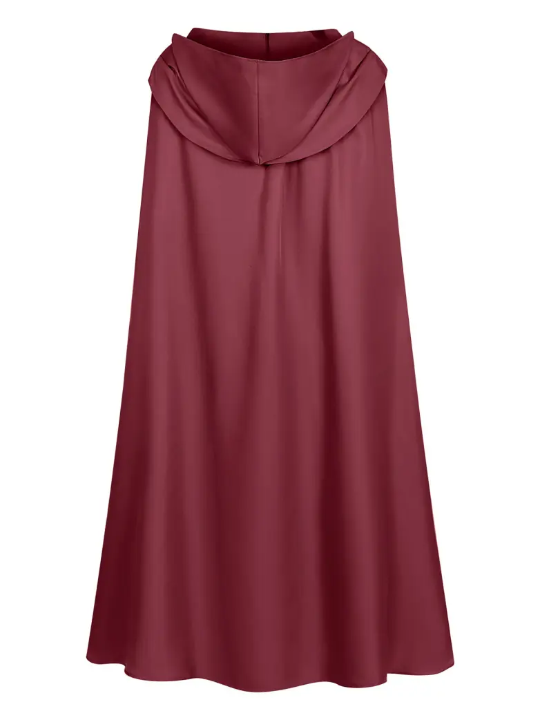 Renaissance Medieval Hooded Cloth Cloak - Image 9