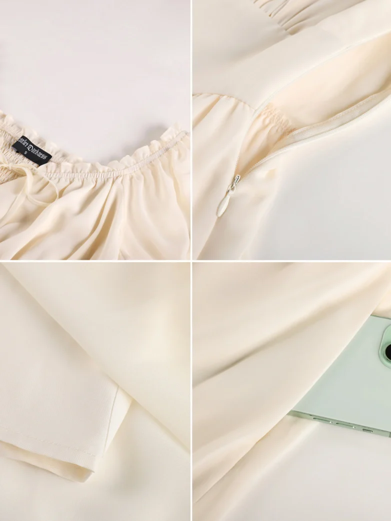 Renaissance Off Shoulder Fairy Dress with Pockets - Image 25