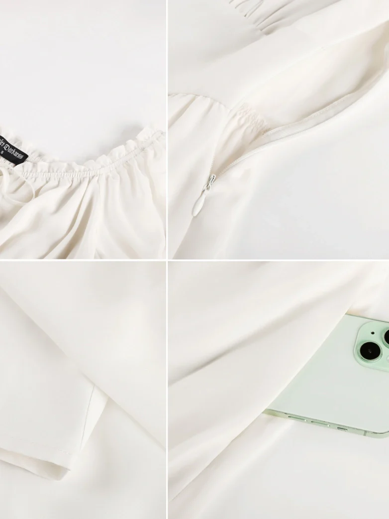 Renaissance Off Shoulder Fairy Dress with Pockets - Image 31