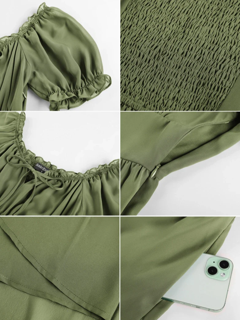 Renaissance Off Shoulder Fairy Dress with Pockets - Image 58