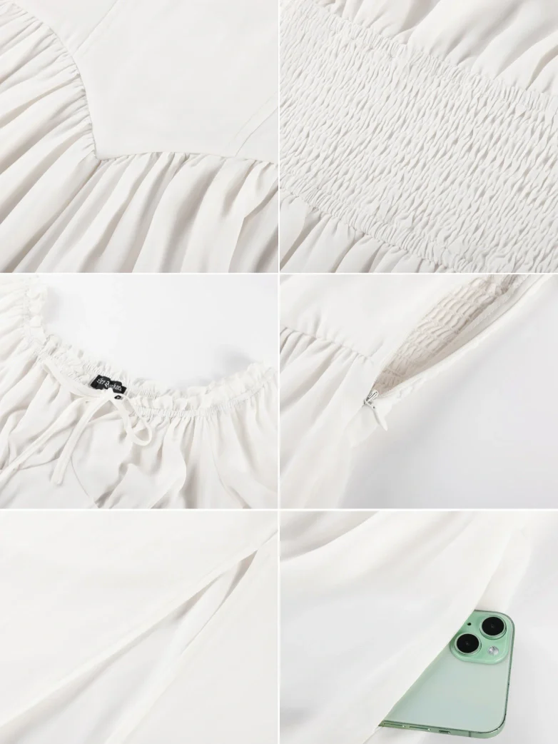 Renaissance Off Shoulder Milkmaid Pockets Dress - Image 65