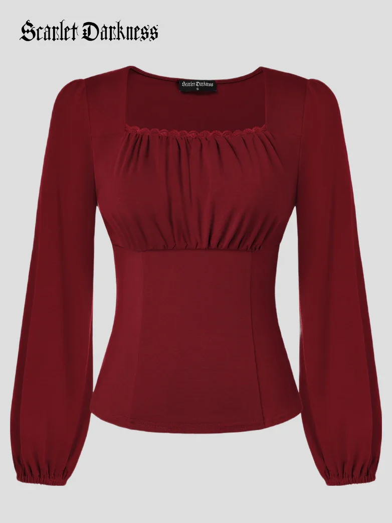 Renaissance Square Neck Ruched Bust Top - Image 18