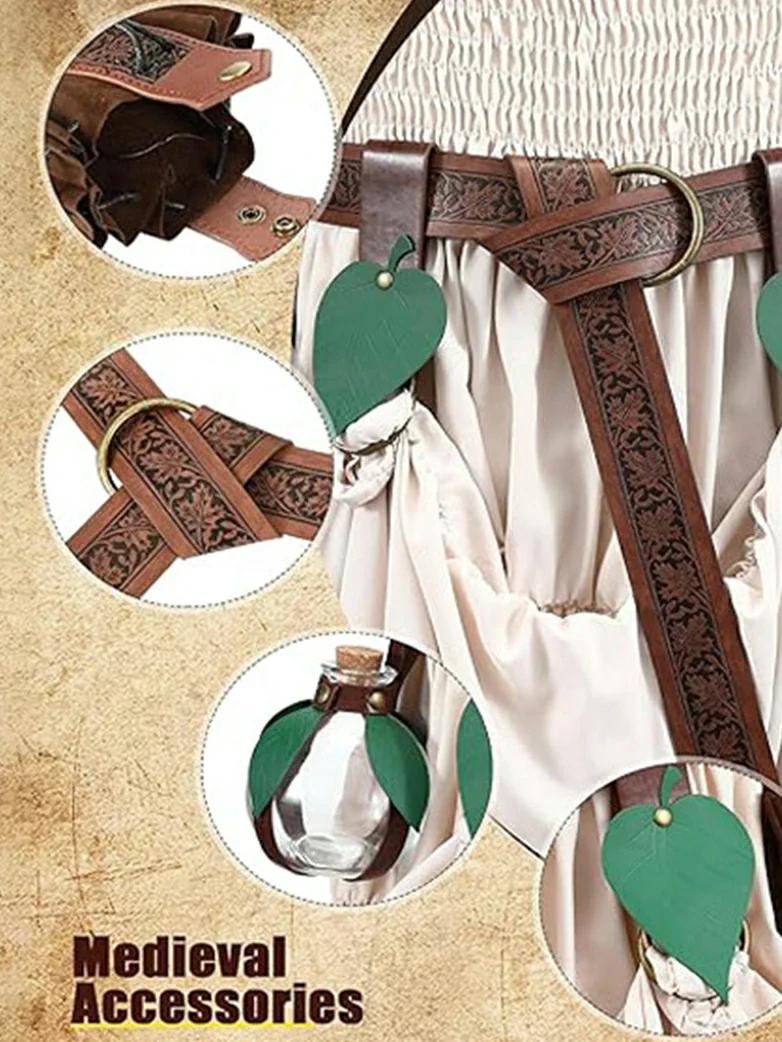 Renaissance Belt Potion Bottle 5 Pieces Set - Image 4