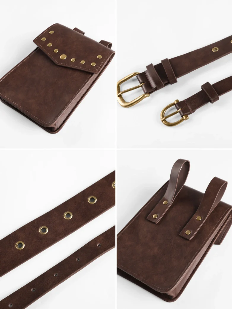 Renaissance Faire Waist Bag+Wide/thin Belt 3pcs - Image 15