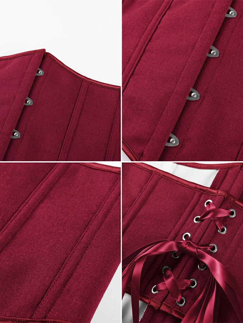 Renaissance Waist Corset Belt Metal Hook Shapewear - Image 15