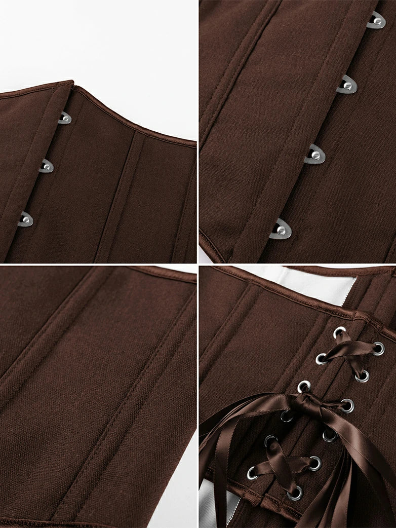 Renaissance Waist Corset Belt Metal Hook Shapewear - Image 21
