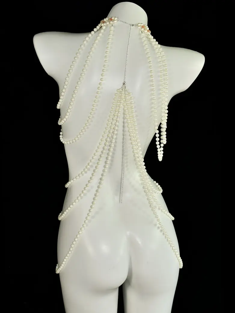 Layered Pearl Body Chain - Image 4