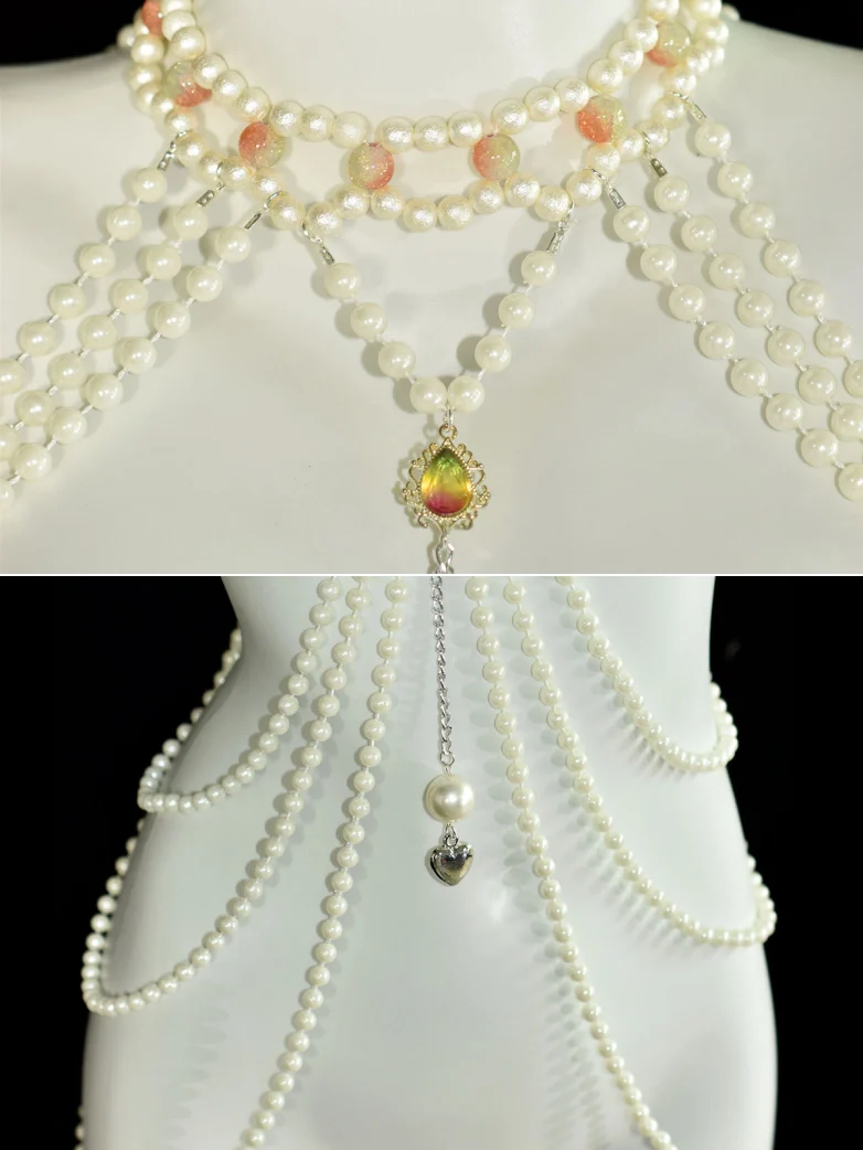 Layered Pearl Body Chain - Image 5