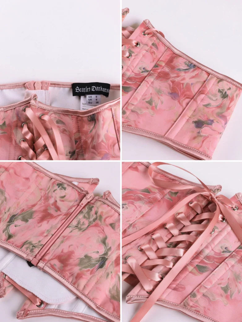 Renaissance Corset Belt with 14 Boned Waist Cincher - Image 75