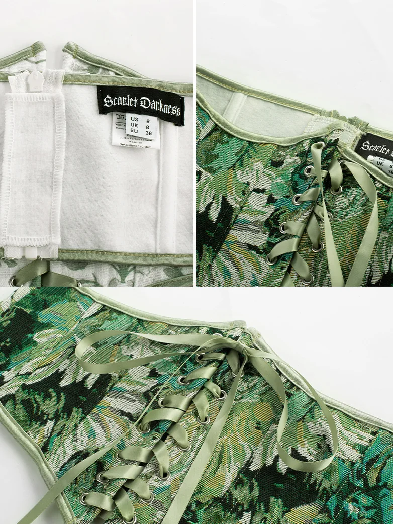 Renaissance Corset Belt with 14 Boned Waist Cincher - Image 2