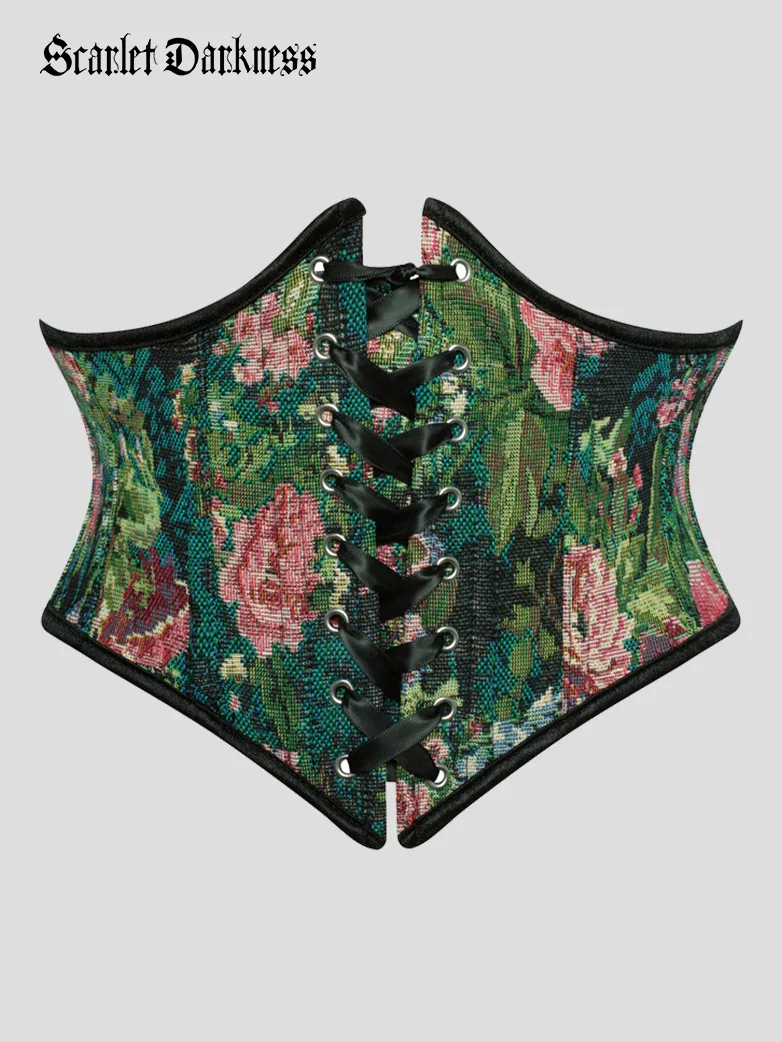 Renaissance Corset Belt with 14 Boned Waist Cincher - Image 28